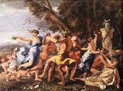 The Nurture of Bacchus ag Poussin